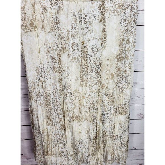 Ruby Rd. Layered Elastic Waist Printed Pleated Size 14 Skirt - Picture 14 of 14